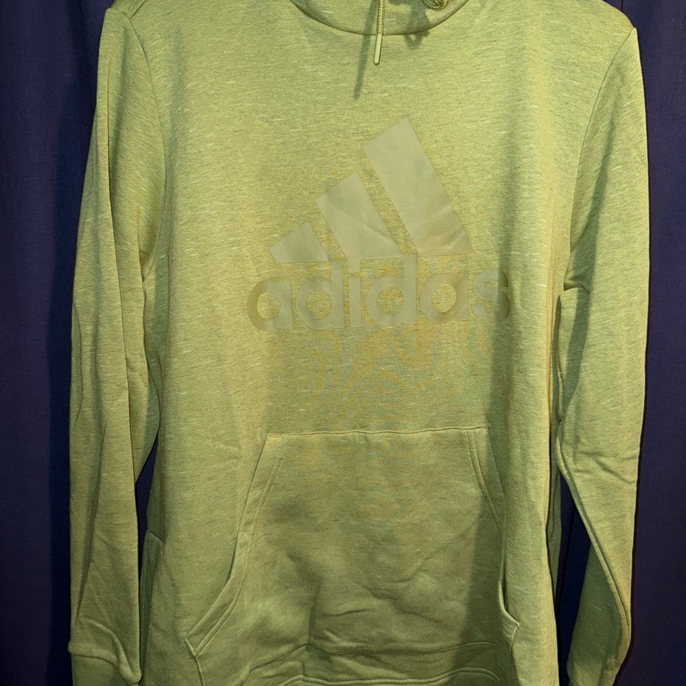 Adidas Men's Green Hoodie